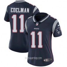 Womens New England Patriots #11 Julian Edelman Game Navy Blue Vapor Home Jersey Bestplayer